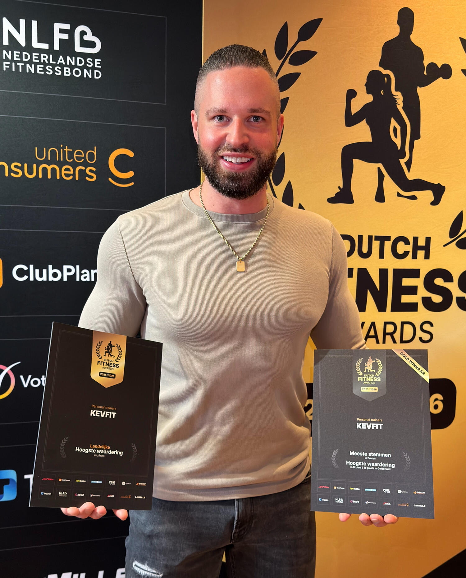 Award winnende personal trainer van Druten bij Dutch Fitness Awards Beste personal trainer van Druten met award bij Dutch Fitness Awards in Gelderland