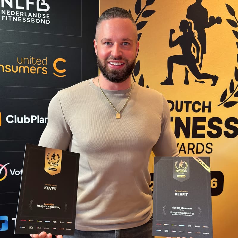 Kevin Aalbers met twee Dutch Fitness Awards 2025/2026